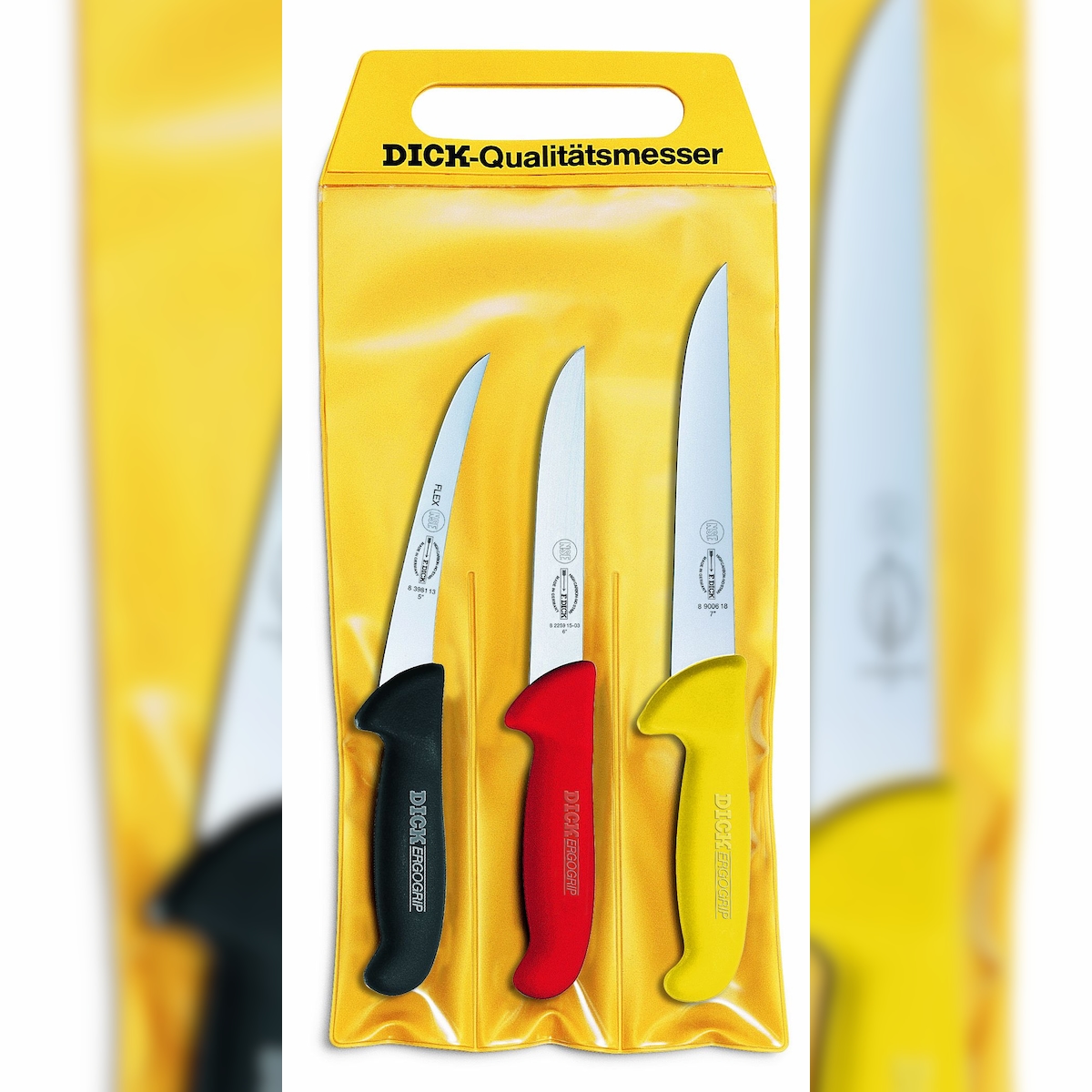 F. Dick DICK Messersatz, 3-tlg. Zerlegemeisterschaft / ERGOGRIP, VPE: 1 Image