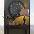 Soho Brass And Black Large Clock by C.M Interiors