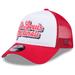 Women's New Era White/Red St. Louis Cardinals Throwback Team Foam Front A-Frame Trucker 9FORTY Adjustable Hat