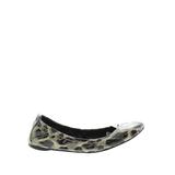 Tory Burch Flats: Gold Leopard Print Shoes - Women's Size 7 1/2 - Round Toe