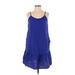 Universal Thread Casual Dress - DropWaist: Blue Dresses - Women's Size Small