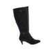 Lane Bryant Boots: Black Solid Shoes - Women's Size 11 Plus - Pointed Toe