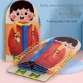 Livre d'Occupation Montessori pour Enfant Jouets Sensoriels Entraînement à la Motricité Fine