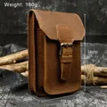 Sac de voyage en cuir de vachette marron pour homme ceinture à couche pour garçon sac Luufan