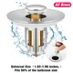 Filtre de vidange de lavabo universel tout en laiton, noyau de rebond Pop-Up, collecteur de cheveux, filtre d'évier, bouchon de baignoire, bouchon de bain, outil de salle de bains, 99%