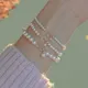 Bracelet en Perles Blanches de 6mm pour Femme Bijoux à vitation à la Main Petite Perle Articles