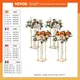 VEVOR 4PCS Support de Fleurs de Mariage 80 cm Porte-fleurs Métal Doré Centre de Table Mariage Vase