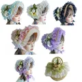 Chapeau paille floral en dentelle fascinateurs pour femmes chapeau paille Lolit chapeau soleil