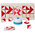 Jeu de puzzle 3D en bois coloré pour tout-petits casse-tête jouet Tangram Jigsaw blocs