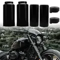 Kit de couvercles de botte de fourche noirs capuchon de tube pour Harley Softail installation