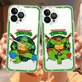 Coque de téléphone Cool Comic T-Teenage Mutant Ninja T-Turtles iPhone 15 13 14 12 11 Pro Max X