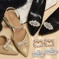 Clips de Chaussures à Talons Hauts pour Femme Breloques Bijoux Strass Décoration en Clip