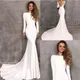 Robe de Mariée Vintage Berta en Satin à Manches sulfet Dos aux Tenue Personnalisée pour Patients