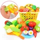 Ensemble de jeu de cuisine pour enfants ensemble de nourriture fruits et légumes cadeau pour