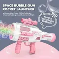 Pistolet à bulles électrique N-hole pour enfants sac à dos lance-roquettes spatiales machine à