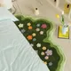 Tapis doux pour salon tapis de sol pour couloir décoration artistique pour la maison plantes et