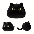 TANKawaii-Poupées d'oreiller en peluche chat noir animaux en peluche doux pendentif chat cadeau