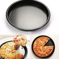 Plateaux à strass antiadhésifs en aluminium plaque de cuisson avec trous ronds moule à pizza