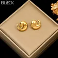 EILIECK-Boucles d'oreilles dauphins en acier inoxydable pour femme clou d'oreille étanche cadeau