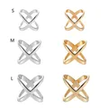 Fashion Cross Scarf Clip X Shape Metal Broches for Women Scarves Buckle Holder