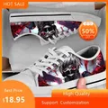 Hot Japan Tokyo Ghoul Pattern Anime Classic Low Style Casual Sneakers Canvas Fashion Breathable Mens