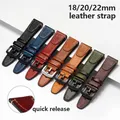 Bracelet de montre rétro universel pour bracelets de montre en cuir Rolex pour montres intelligentes Seiko 18mm 20mm 22mm hommes femmes Bracelet de ceinture