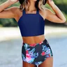 Maillot de bain imprimé pour femme Bikini Seaside Beach Split Body Beachwear Fashion