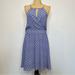 Anthropologie Dresses | Anthropologie Sunday In Brooklyn Fit And Flare Blue Polka Dot Dress Large Nwt | Color: Blue | Size: L