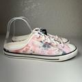 Converse Shoes | Converse Womens 10 Dainty Mules Shoes Canvas Pink Washed Florals Slip On New | Color: Pink/White | Size: 10