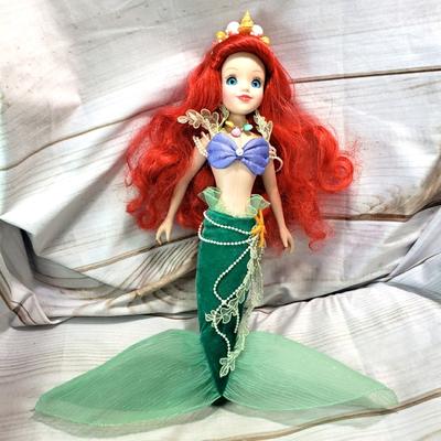 Disney Other | Brass Key Disney Princess Ariel 17" Porcelain Doll Signed D-Sa Little Mermaid | Color: Green/Red | Size: Os