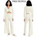 Free People Sweaters | (50% Off) Nwt Free People Emilie Cable Knit Sweater Set Wide Leg Pants Msrp $325 | Color: Cream/White | Size: L