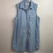 Madewell Dresses | Madewell Chambray Denim Sleeveless Dress | Color: Blue | Size: L