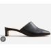 J. Crew Shoes | J Crew Layla Mules Size 8 Heels Black Leather Shoes Slip On Euc $199 | Color: Black | Size: 8