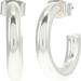 Madewell Jewelry | Madewell Chunky Small Hoop Earrings - Light Silver Ox | Color: Silver | Size: Os