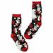 Disney Accessories | New Disney Parks Vera Bradley Alice In Wonderland Roses Socks - Womens S | Color: Black/Red | Size: Os