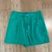 Zara Shorts | Green Satin Zara Shorts Size Small; Worn Once | Color: Green | Size: S