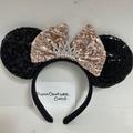 Disney Accessories | New Disney Mickey Mouse Ears, Disney Cruise Minnie Ears Crown Rose Gold Ears | Color: Black | Size: One Size