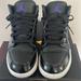 Nike Shoes | Nike - Air Jordan 1 Mid Se Big Kids 3.5 Space Jam Ice Bottoms - Great Condition | Color: Black | Size: 3.5bb