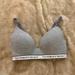 Victoria's Secret Intimates & Sleepwear | 32d Wireless T Shirt Gray Demi Bra Victoria Secret | Color: Gray/White | Size: 32d