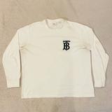Burberry Shirts | Burberry Tisci London England White Long Sleeve T-Shirt Men’s Size Large | Color: Black/White | Size: L