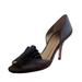 Kate Spade Shoes | Kate Spade Satin Peep Toe Chrisette Fan Ruffle Detail Satin Heel Shoes Black 7 | Color: Black | Size: 7