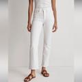 Madewell Jeans | Madewell Nwt Petite Kick Out Crop Jeans 25p In Pure White | Color: White | Size: 25p
