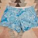 Lilly Pulitzer Shorts | Lilly Pulitzer Callahan Shorts Blue White Size 10 | Color: Blue/White | Size: 10