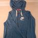 Nike Tops | *Loved Nike Hooded Sweatshirt.. | Color: Blue/White | Size: M
