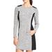 Athleta Dresses | Athleta Black On Heather Grey Cooldown Long Sleeve Sweater Dress Size Small | Color: Black/Gray | Size: S