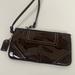 Coach Bags | Coach Patent Leather Brown Wristlet | Color: Brown | Size: Os