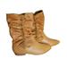 Jessica Simpson Shoes | Jessica Simpson Leather Slouch Flat Boot Size 7b | Color: Tan | Size: 7