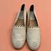 Tory Burch Shoes | New Tory Burch Leather,Gold Embellish Ivory Shoe. Size 8.5. | Color: Gold | Size: 8.5
