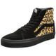 Vans U SK8-HI (Leopard) Black VTS975O, Unisex-Erwachsene Sneaker, Schwarz ((Leopard) Black/Black), EU 44 (US 10.5)