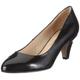 Buffalo London Damen 110-7909 PATENT PU Pumps, Schwarz/Black 01, 41